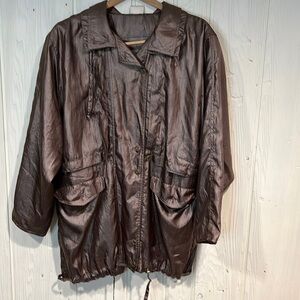 Madeleine West Germany Copper Rain Jacket Size Medium